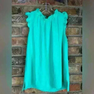 Lilly Pulitzer Talisa Top Gustavia Green Size XXS NEW With Tags